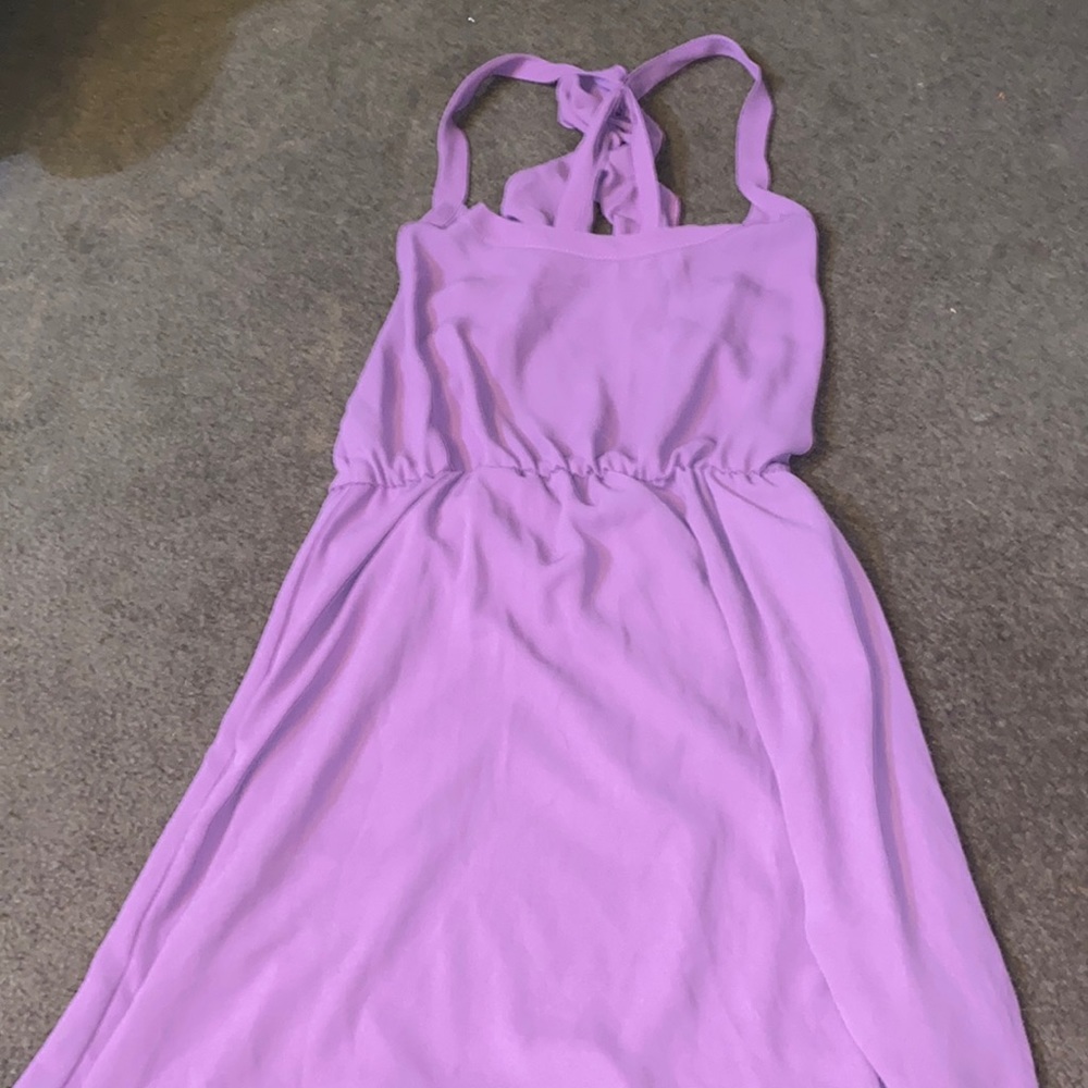 Lavender open back dress
